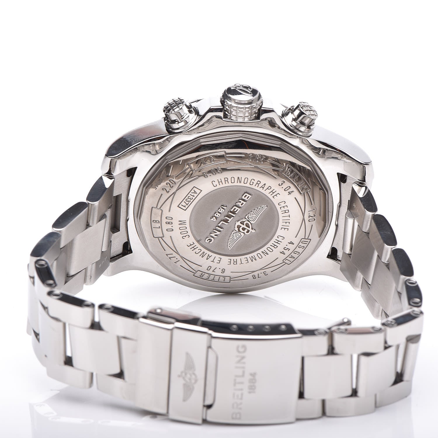 Breitling Stainless Steel 48mm Super Avenger II Automatic Watch Volcano Black A13371 5 of 8