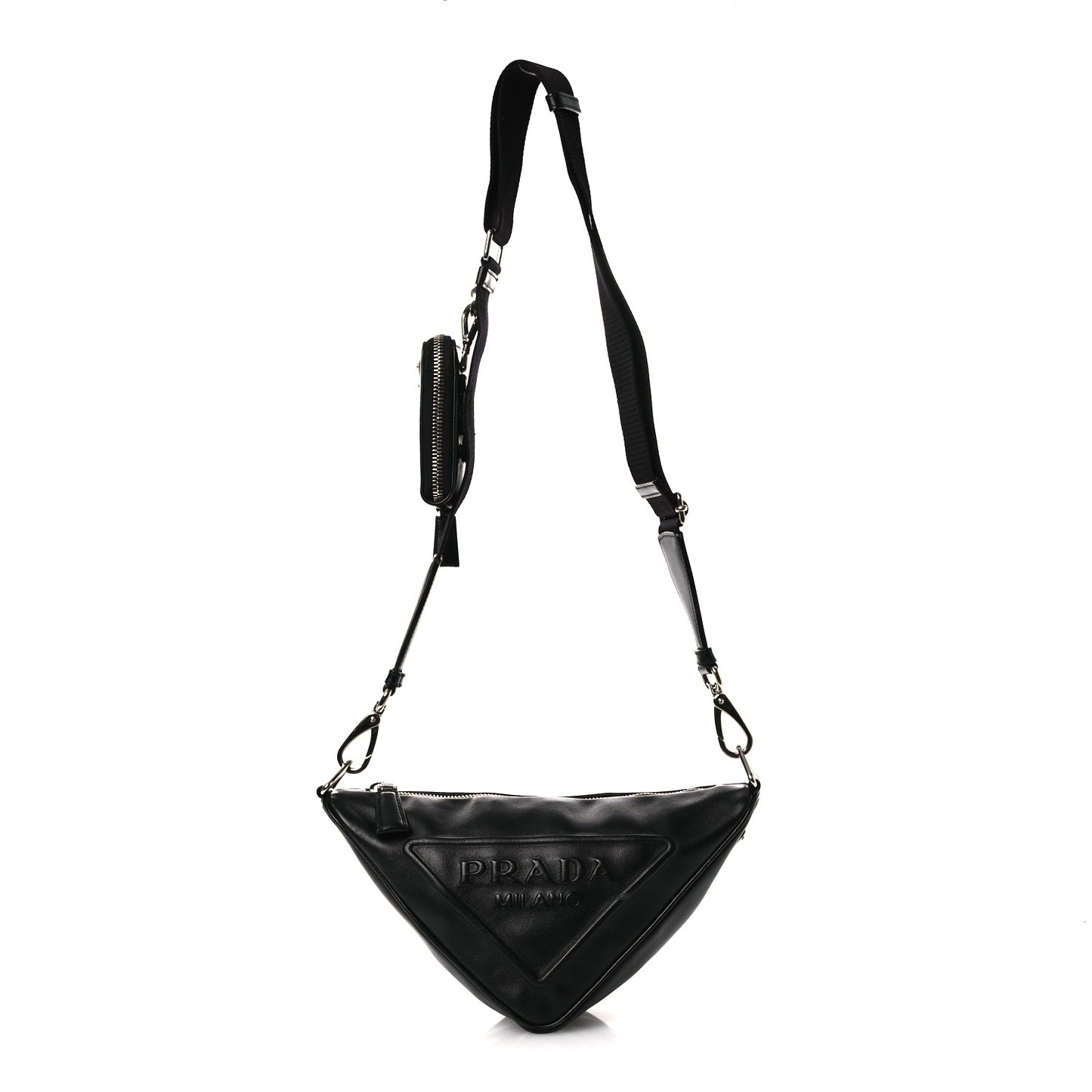 Grace Lux Triangle Shoulder Bag Black