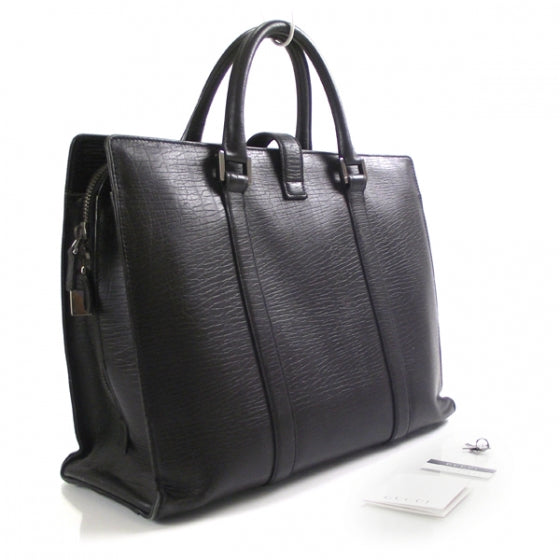 Leather Briefcase Black
