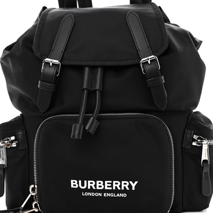 Burberry Nylon Logo Print Medium Rucksack Backpack Black 7 of 10