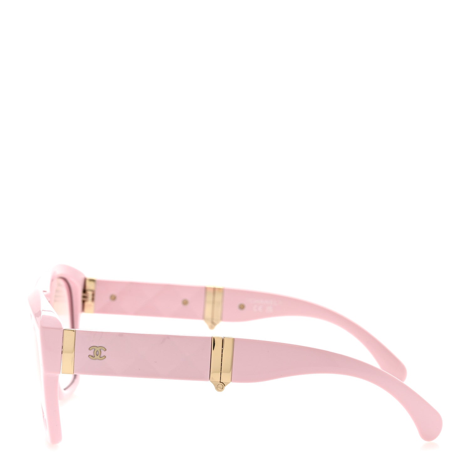 Chanel Acetate Crystal Folding Square Sunglasses 71692 Pink 3 of 8