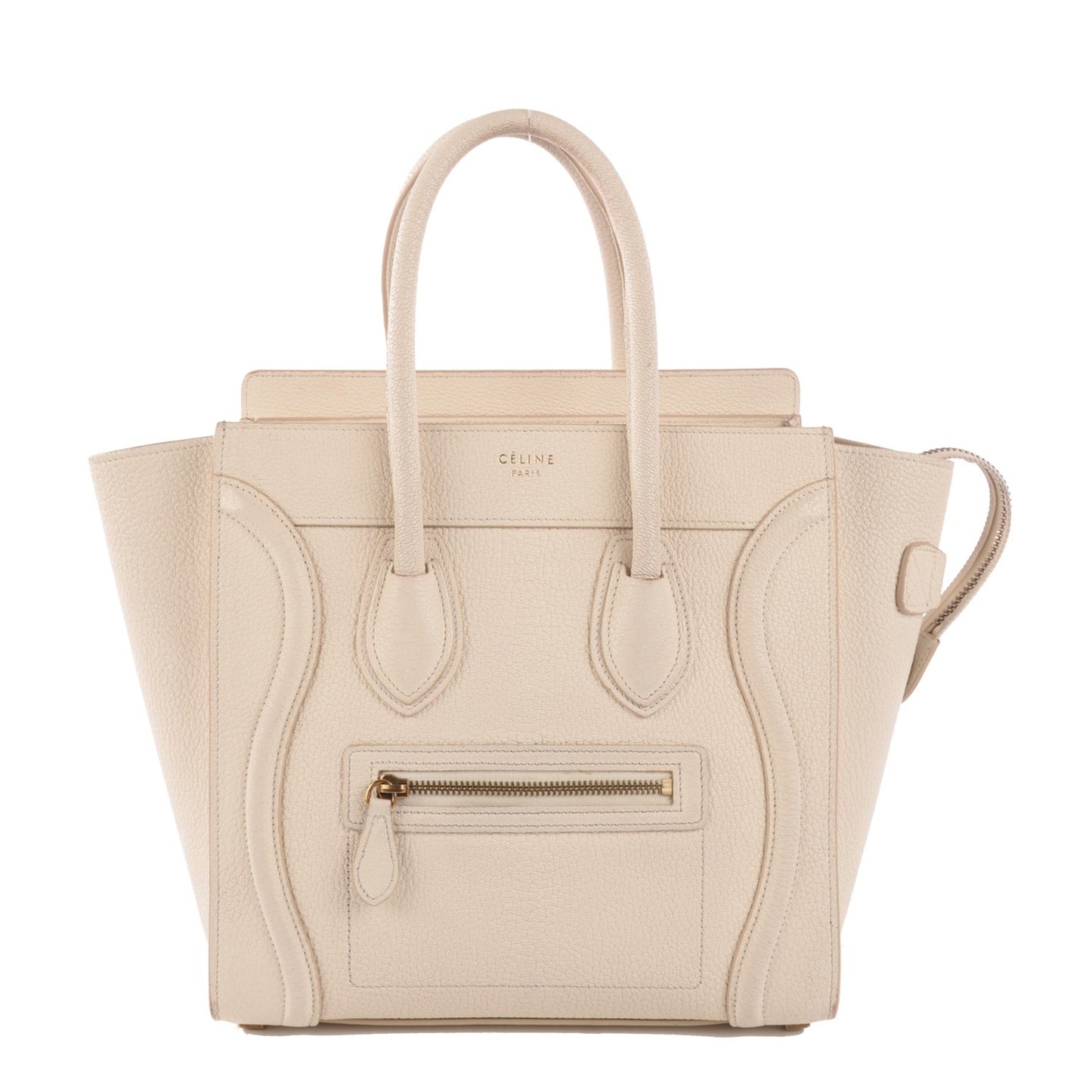 Goatskin Micro Luggage White