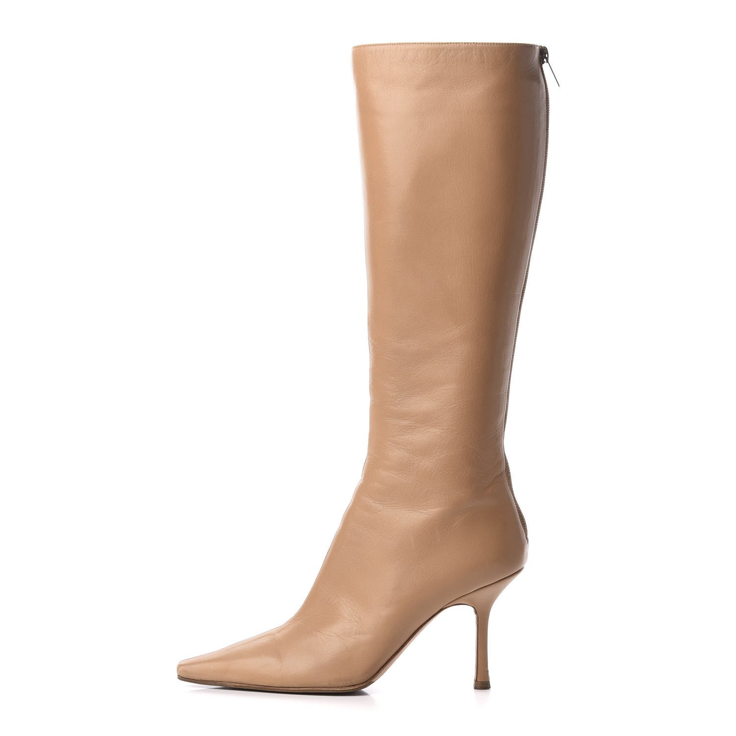 Jimmy Choo Kid Peony Knee Hight Boots 38 Camel 1 of 10