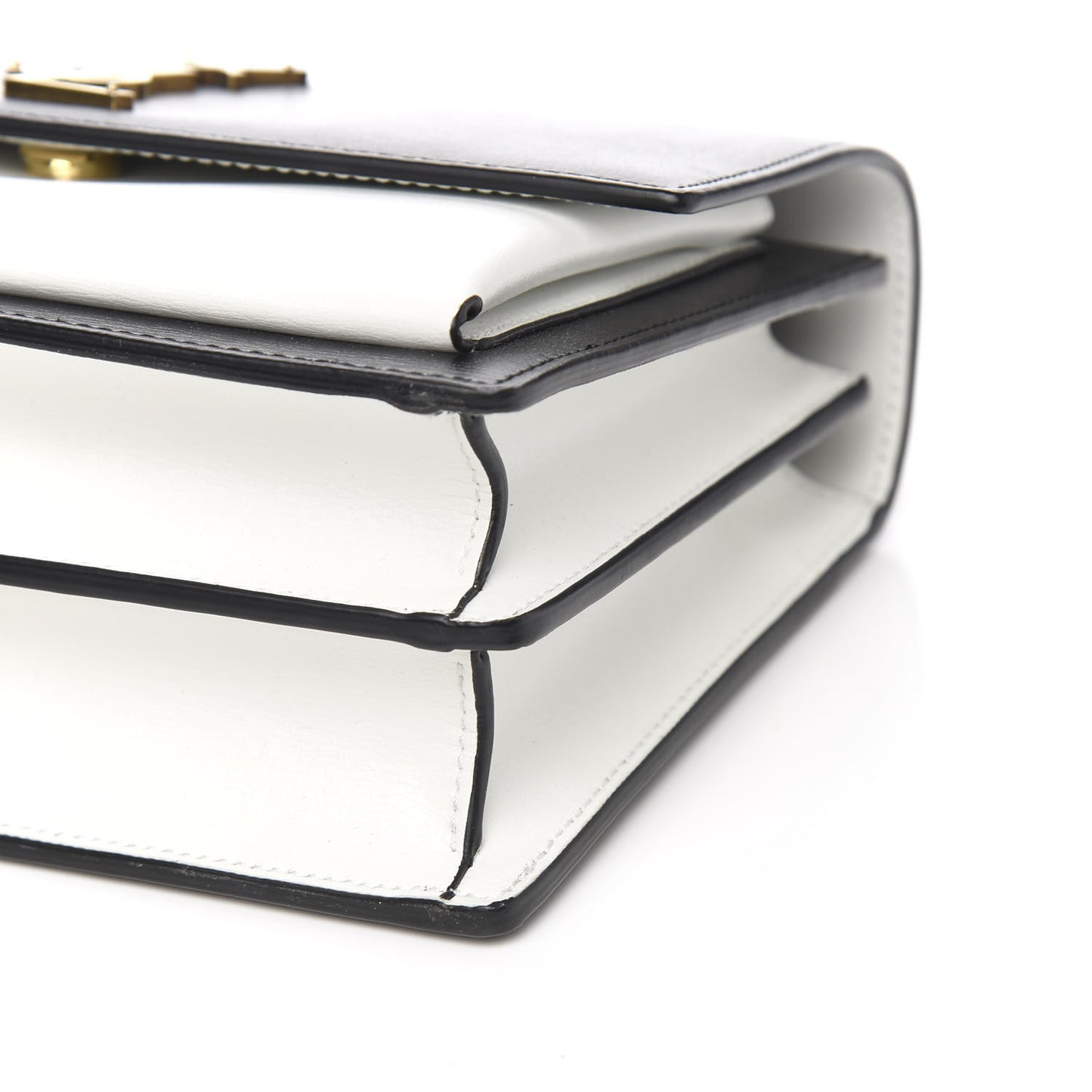 Calfskin Bi-Color Medium Monogram Sunset Black Pearl White