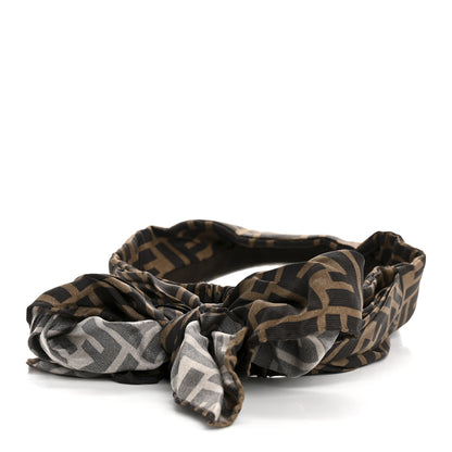 Fendi Silk FF Logo Visor Tobacco 6 of 9