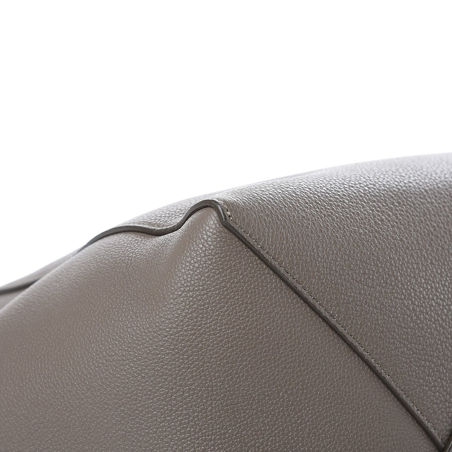 Soft Grained Calfskin Medium Belt Cabas Phantom Taupe
