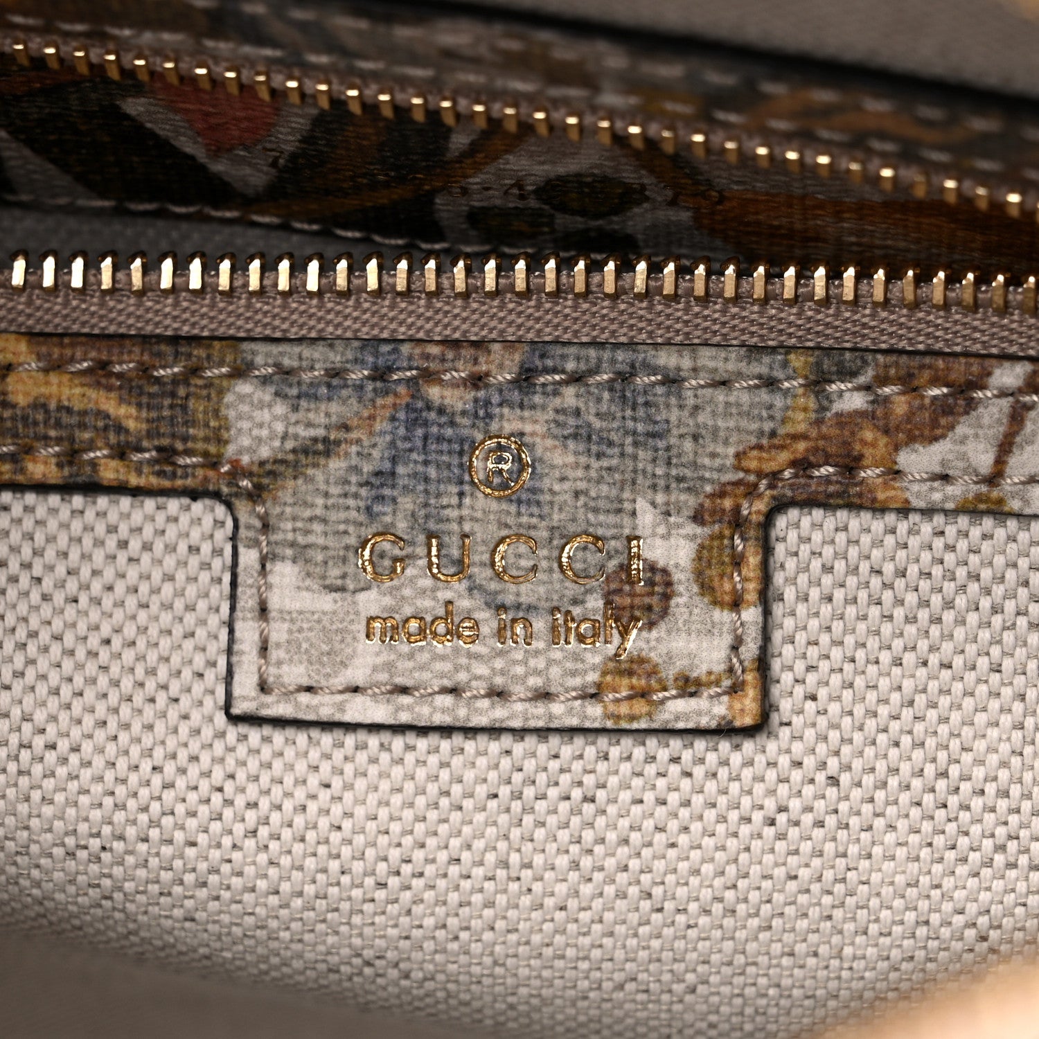 Gucci GG Supreme Monogram Water Flora Web Medium Ophidia Top Handle Bowler Bag Beige White Multicolor 6 of 9