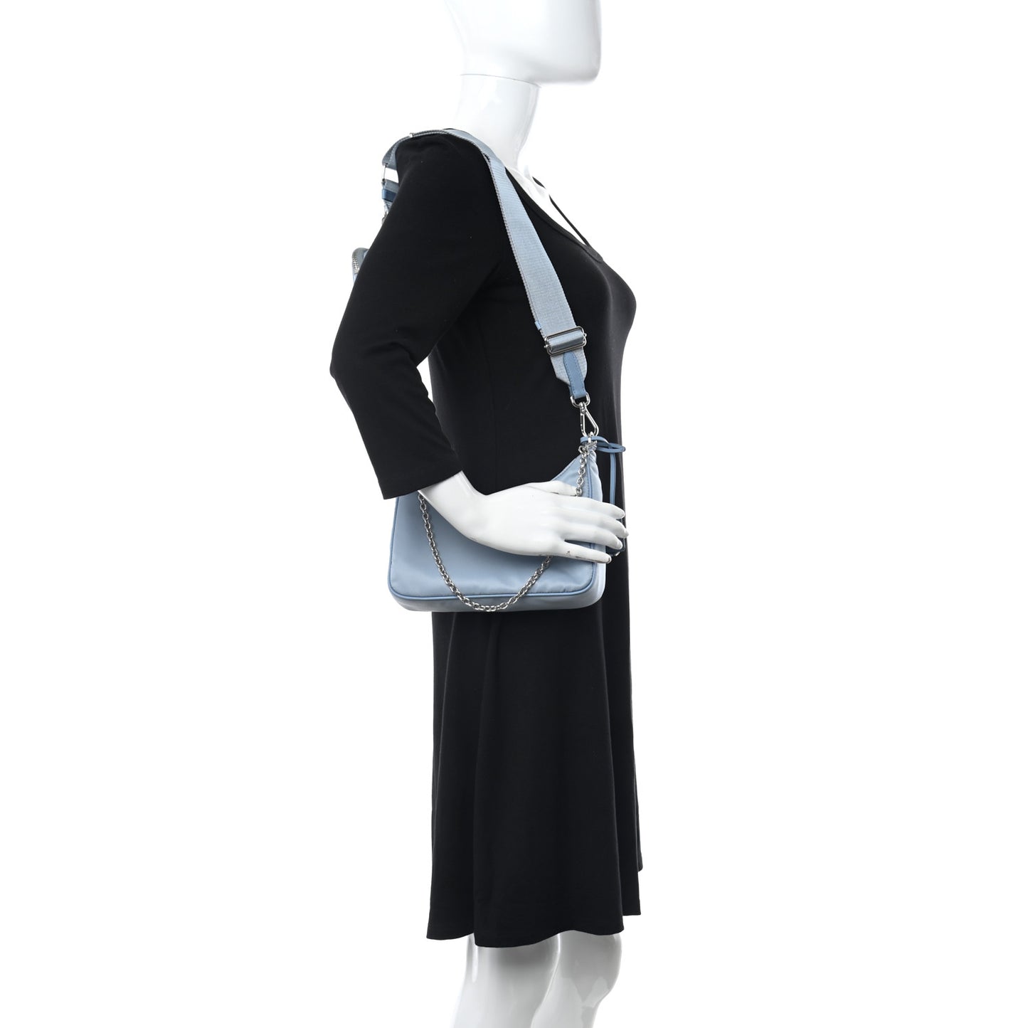 Re-Nylon Saffiano Re-Edition 2005 Shoulder Bag Astrale