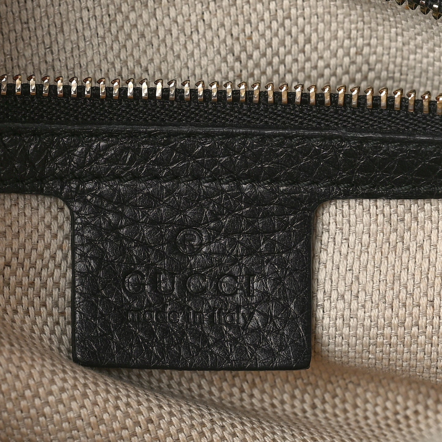 Pebbled Calfskin Small Soho Bowler Black