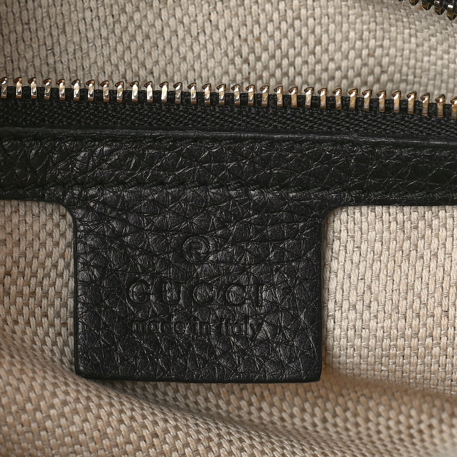 Gucci Pebbled Calfskin Small Soho Bowler Black 7 of 12