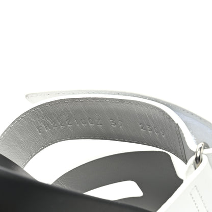 Hermes Calfskin Womens Chypre Sandals 39 White 7 of 8