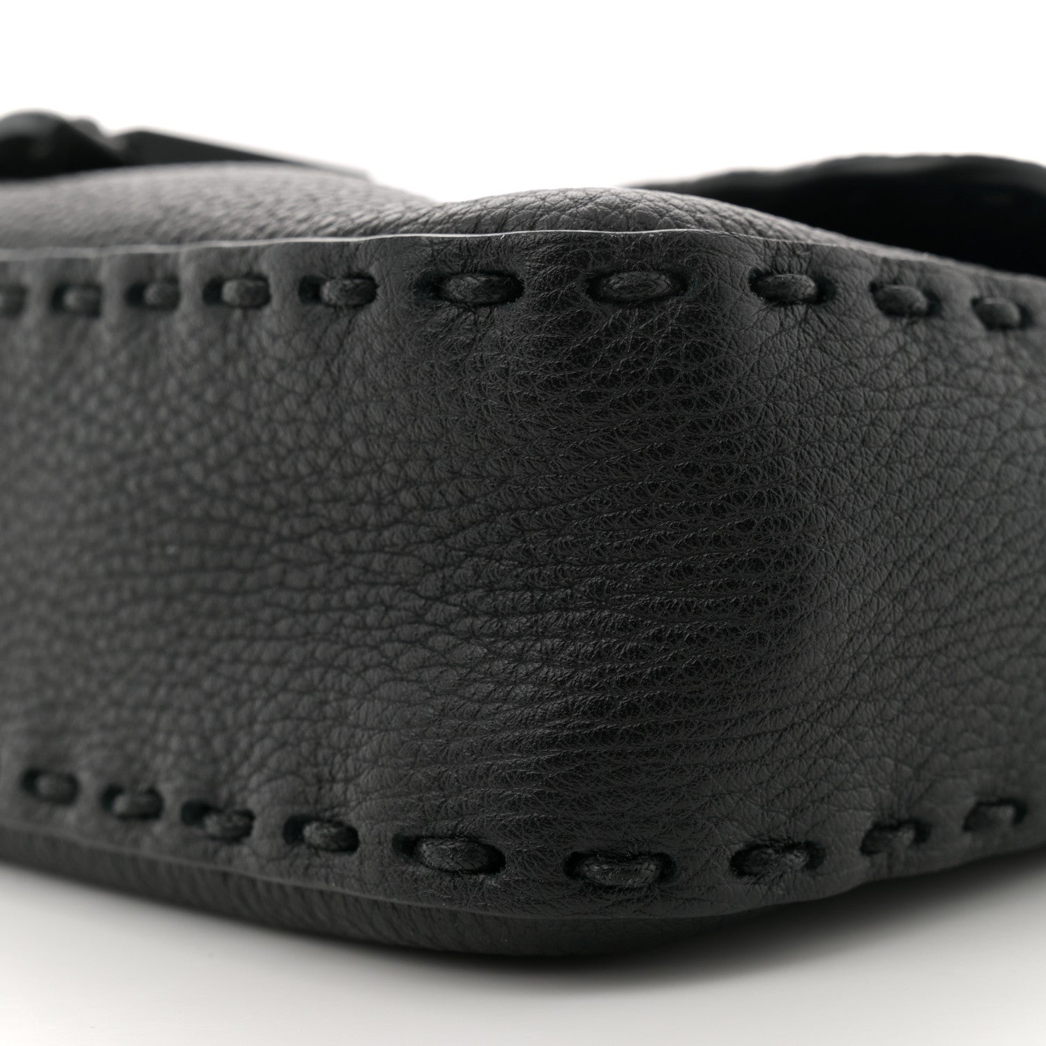 Fendi Cuoio Romano Selleria Baguette Black Black 10 of 12