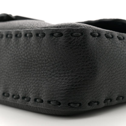 Fendi Cuoio Romano Selleria Baguette Black Black 10 of 12