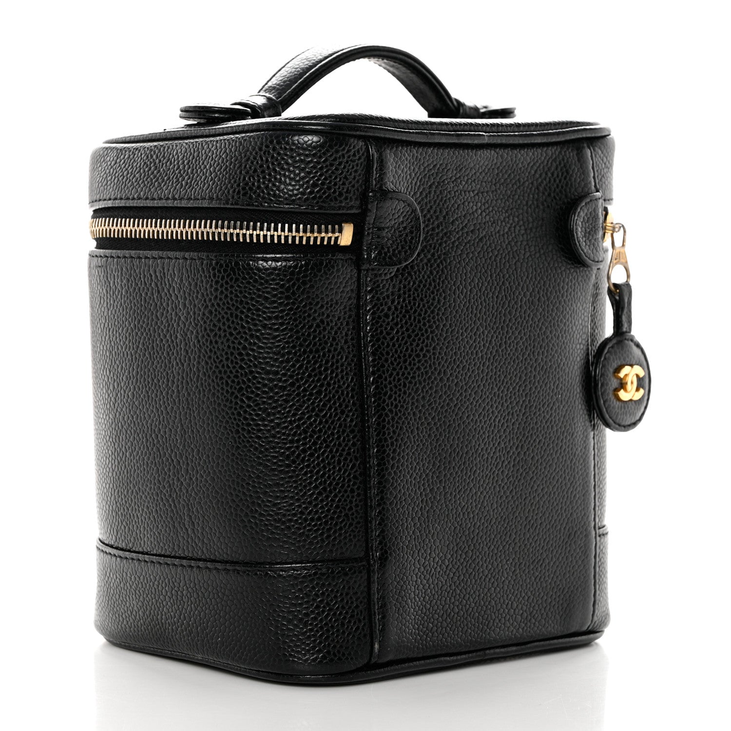 Chanel Caviar Vanity Cosmetic Case Black 3 of 13