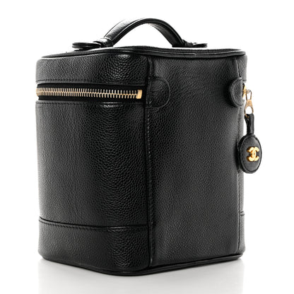 Chanel Caviar Vanity Cosmetic Case Black 3 of 13