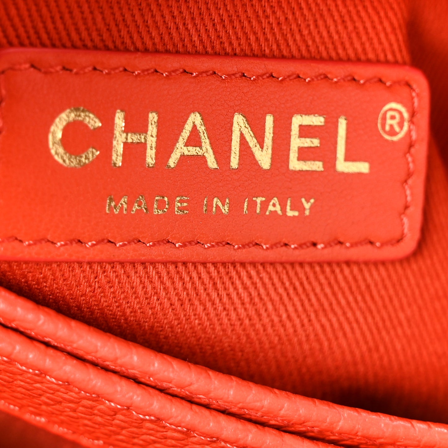 Grained Calfskin Mini Neo Executive Shopper Tote Red