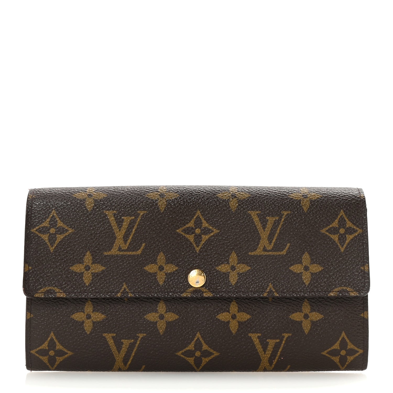 Louis Vuitton Monogram Fleuri Sarah Wallet Rose 1 of 6