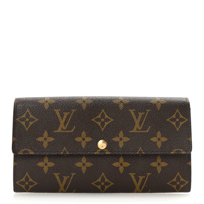 Louis Vuitton Monogram Fleuri Sarah Wallet Rose 1 of 6