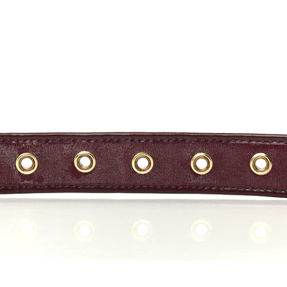 Christian Dior Monogram Buckle Belt 75 Burgundy 4 of 5
