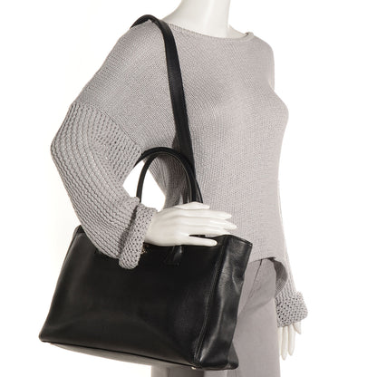 Chanel Calfskin Cerf Executive Shopper Tote Black 2 of 6