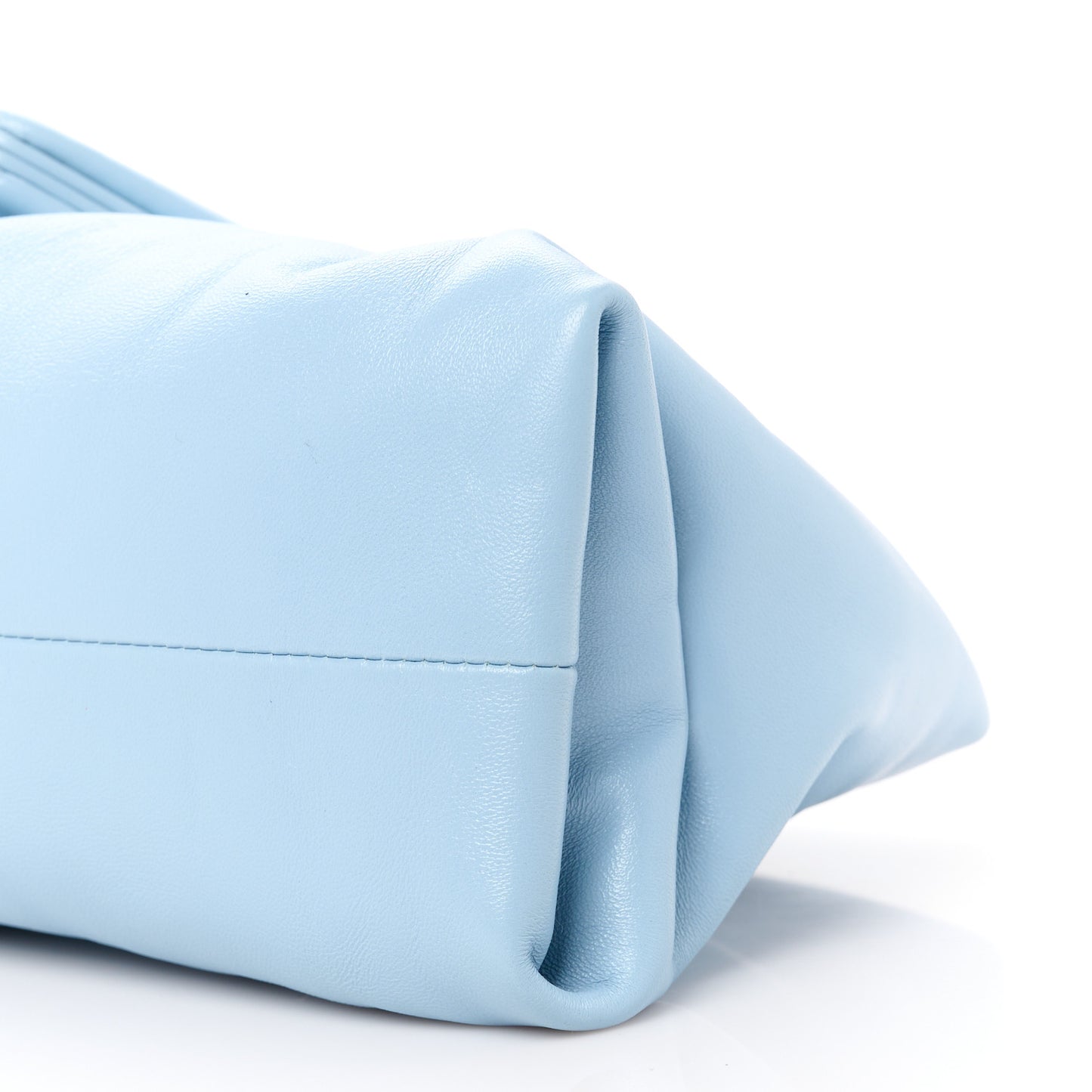 Lambskin BV Trine Clutch Ice