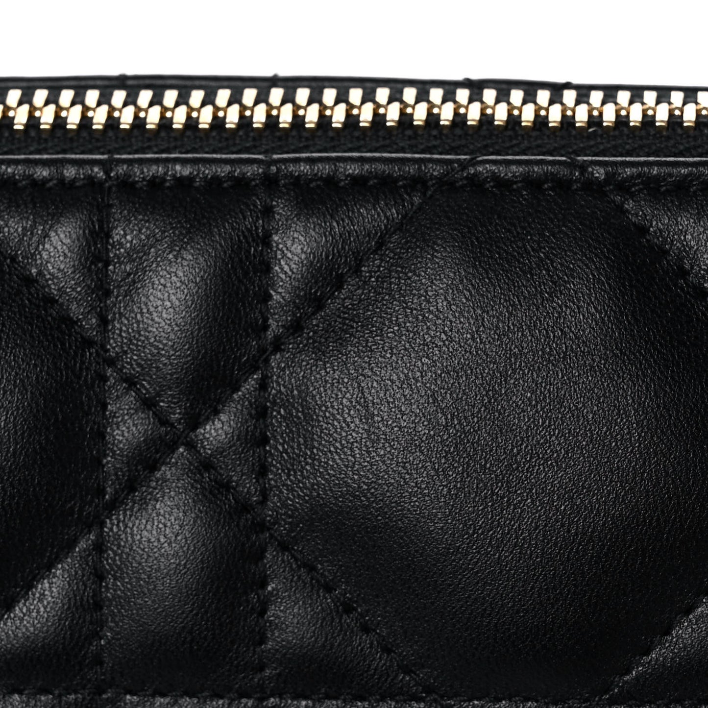 Lambskin Cannage Small Dior Vibe Hobo Bag Black