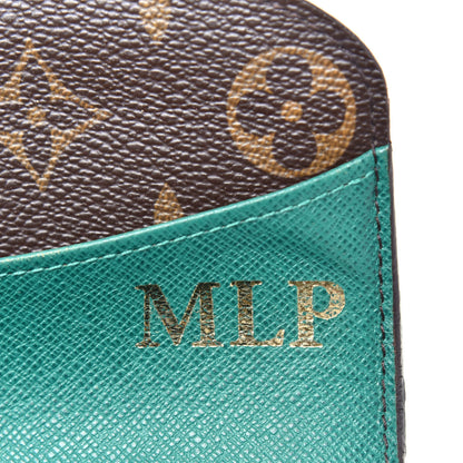 Louis Vuitton Monogram Emilie Wallet Vert 7 of 8