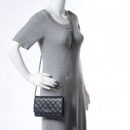 Chanel Caviar Wallet on Chain WOC Black 2 of 8