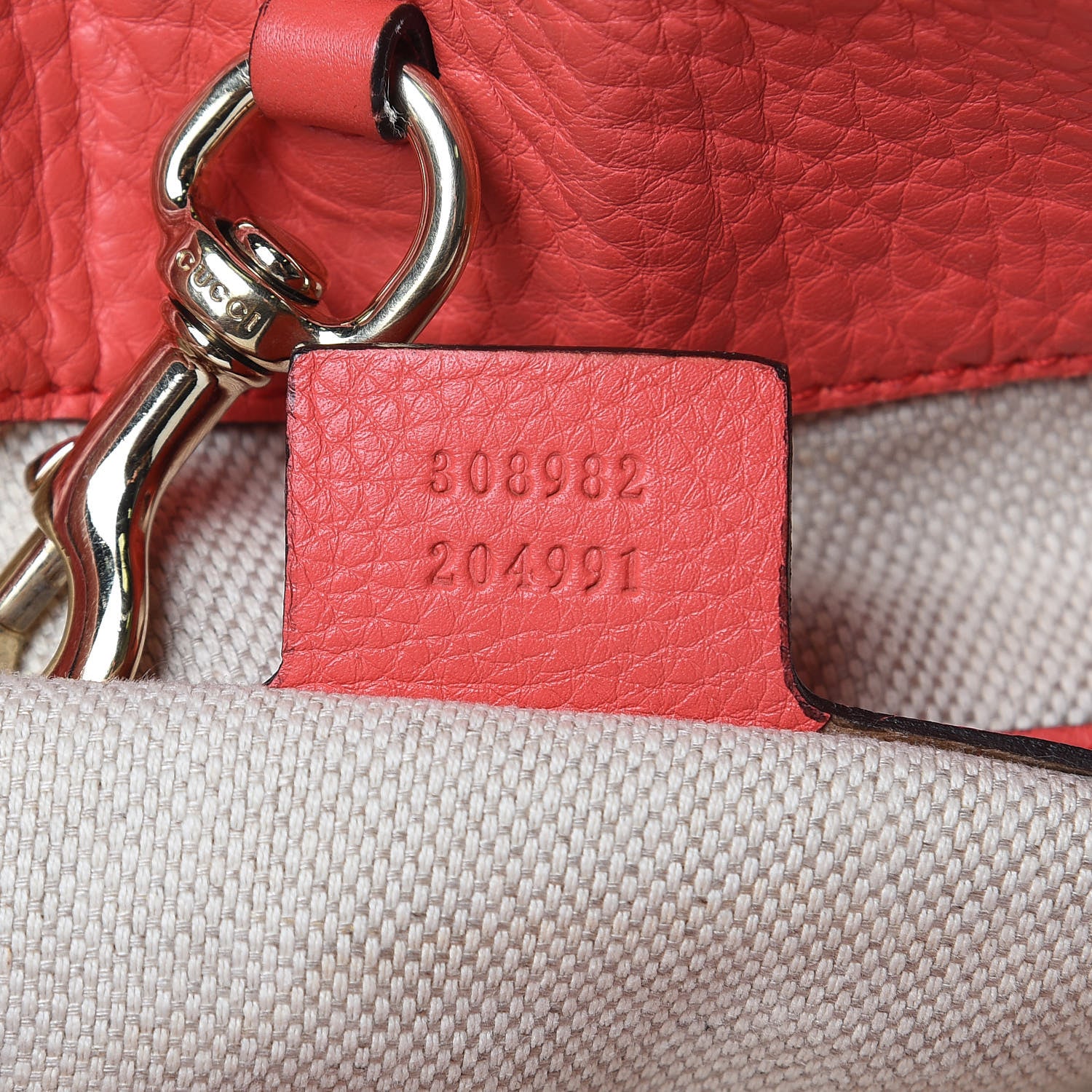 Gucci Pebbled Calfskin Medium Soho Chain Shoulder Bag Begonia Pink 7 of 13