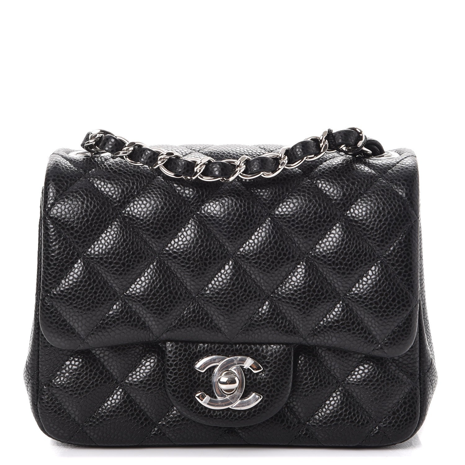 Chanel Caviar Quilted Mini Square Flap Black 1 of 8