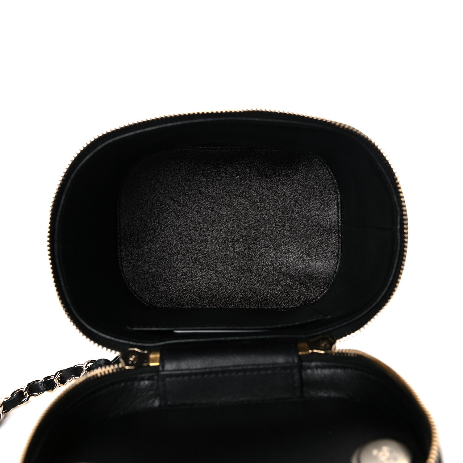 Chanel Lambskin Quilted Trendy Vanity Case Black 5 of 9