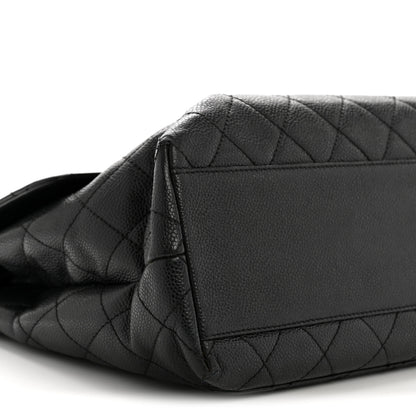 Chanel Caviar Quilted Jumbo Kelly Flap Black 9 of 17