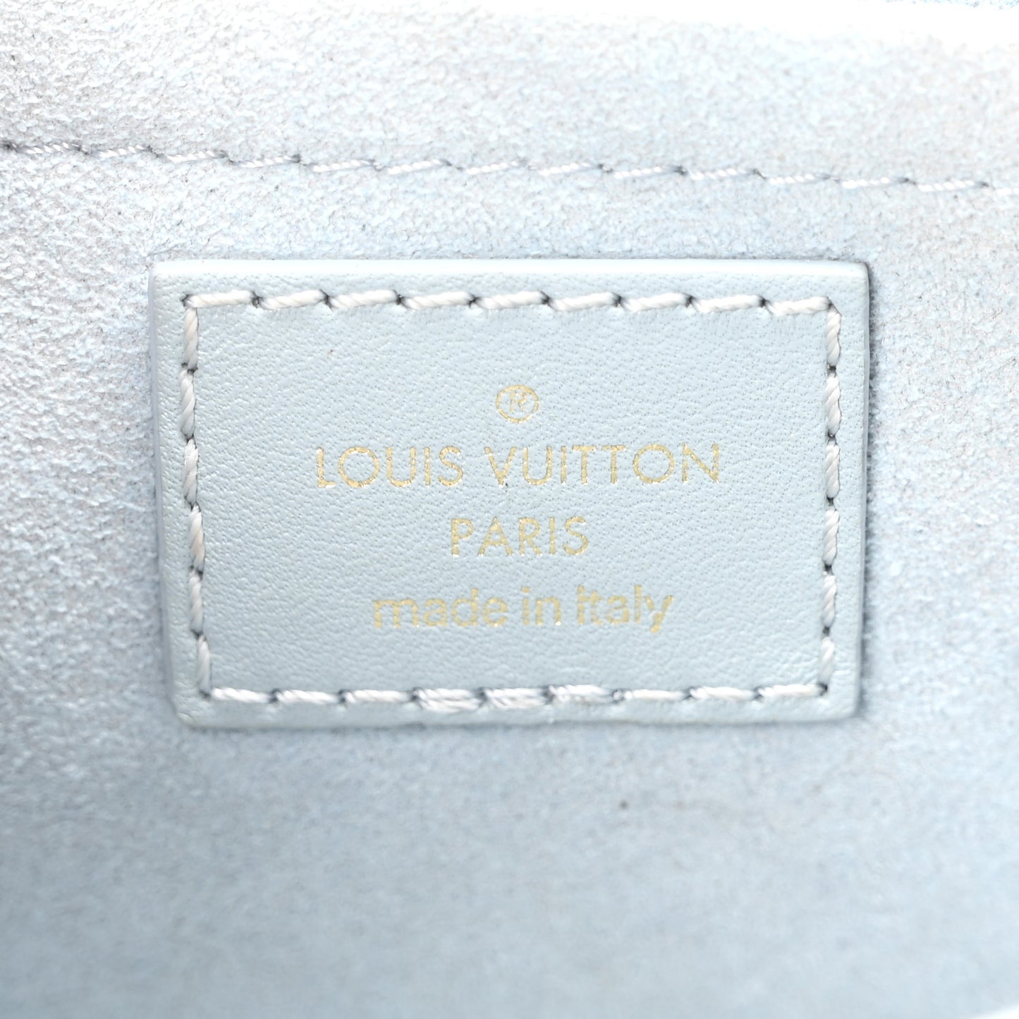 Calfskin New Wave Chain PM Porcelain Blue