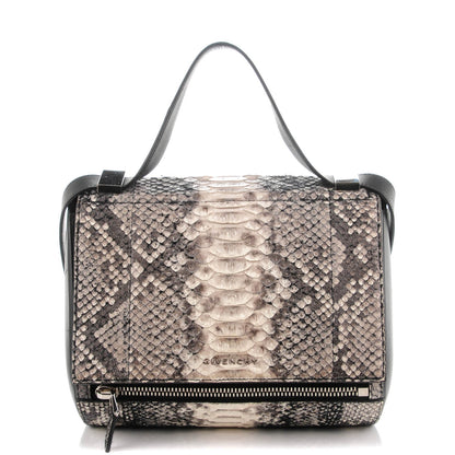 Givenchy Python Medium Pandora Box Crossbody Bag Black White 1 of 8