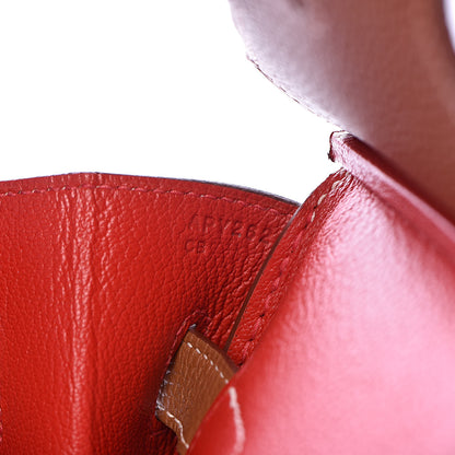 Hermes Togo Verso Birkin 35 Gold Geranium 13 of 28