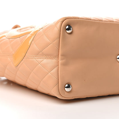 Chanel Calfskin Quilted Large Cambon Tote Beige 9 of 12