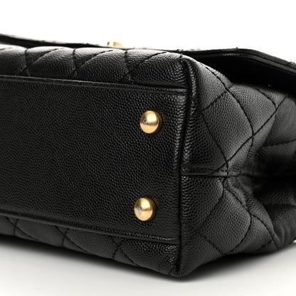 Chanel Caviar Quilted Mini Coco Chain Handle Flap Black 10 of 10