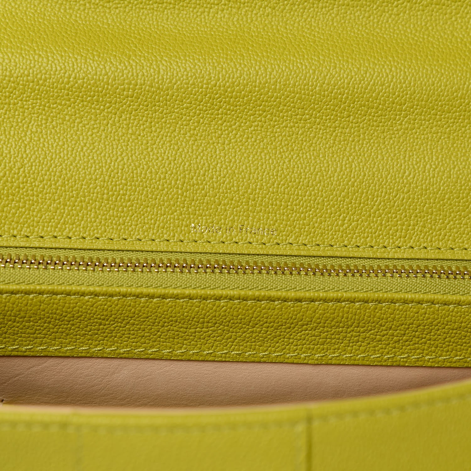 Delvaux Grained Calfskin MM Brillant Satchel Absinthe Lime 7 of 11