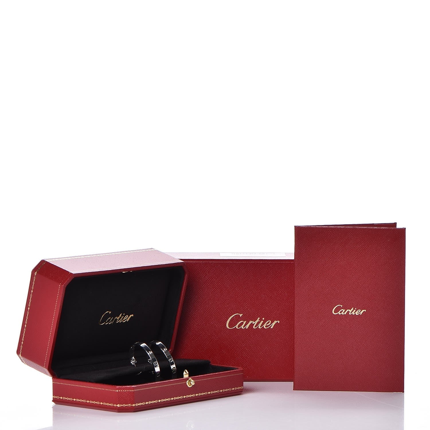 Cartier 18K White Gold Large LOVE Hoop Earrings 9 of 9