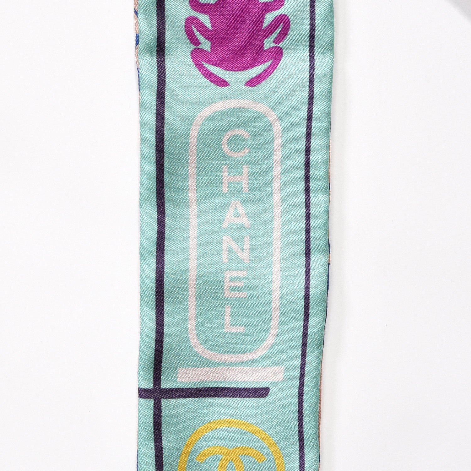 Chanel Silk CC Slim Bandeau Scarf Multicolor 2 of 5