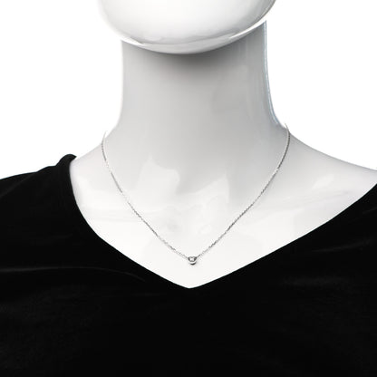 Cartier 18K White Gold Diamond D'Amour Heart Pendant Necklace 2 of 5