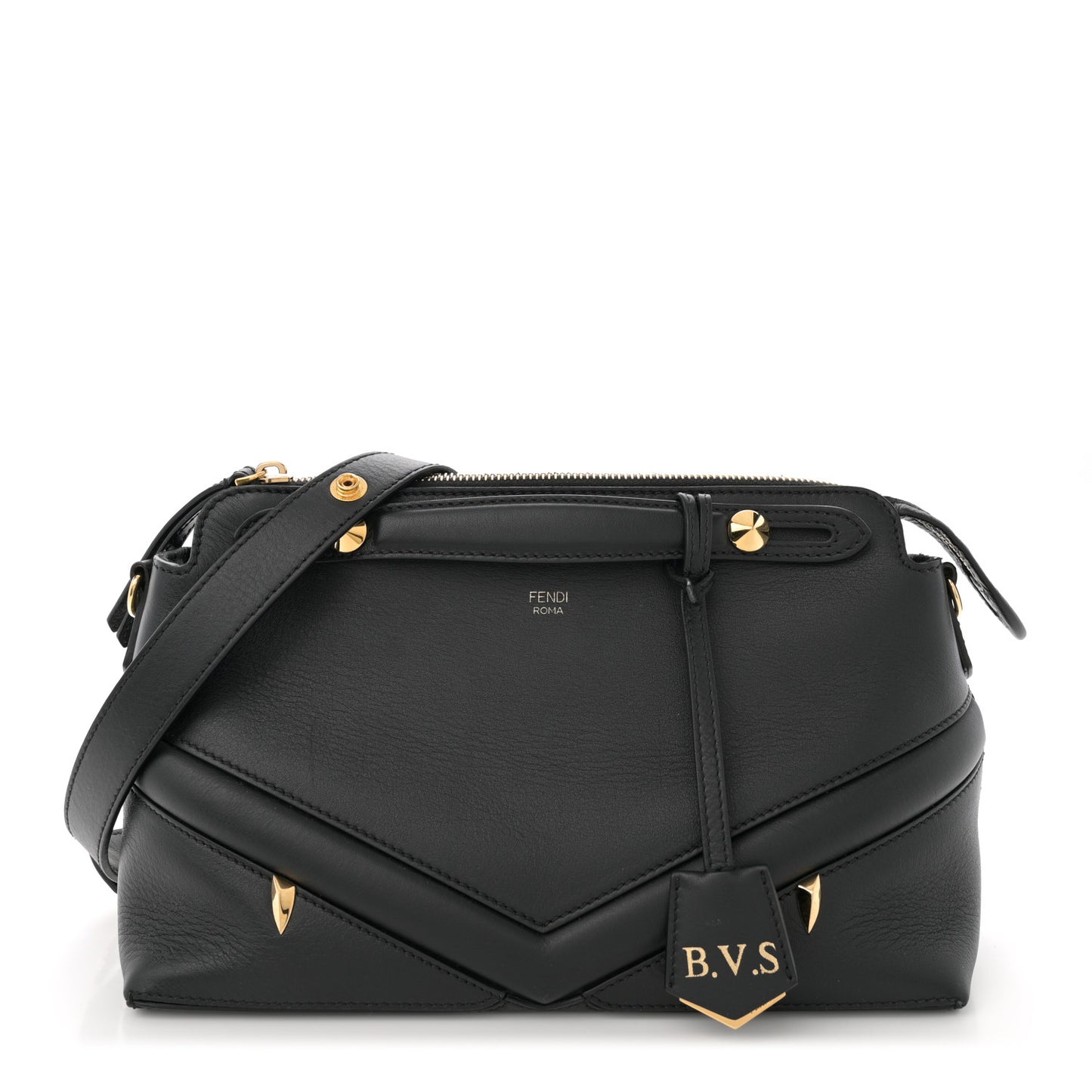 Vitello Dolce Monster Eyes Embossed Medium By The Way Boston Bag Black