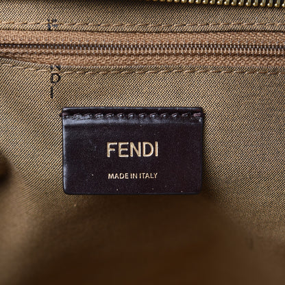 Fendi Zucca Spalmati Patent Zucchino Screen Print Medium Roll Tote Tobacco Multicolor Black 8 of 10