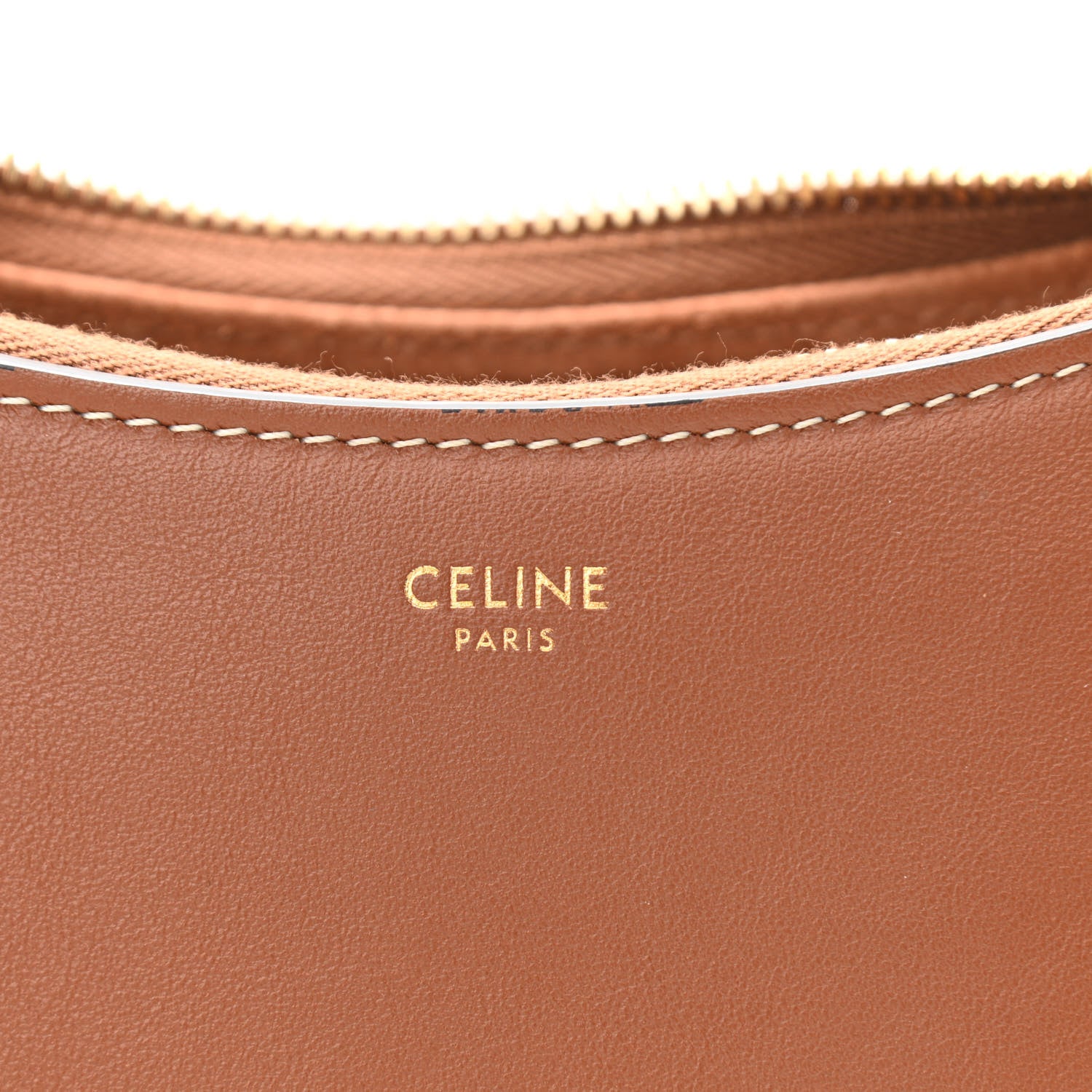 Celine Smooth Calfskin Medium Strap Ava Shoulder Bag Tan 6 of 10