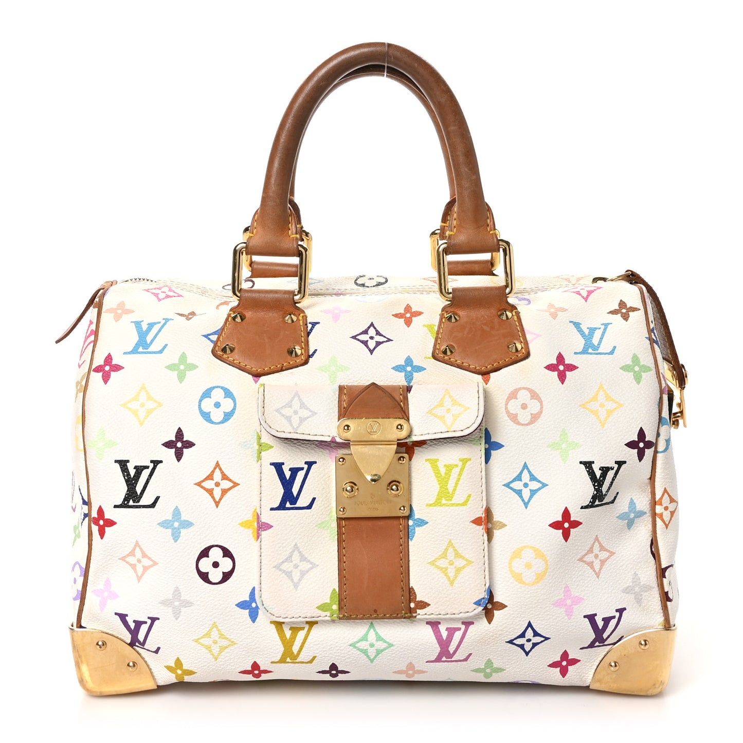 Monogram Multicolor Speedy 30 White