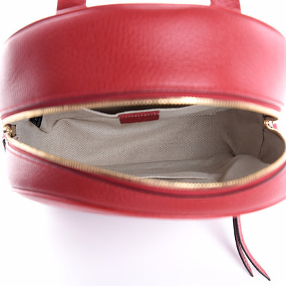 Gucci Pebbled Calfskin Soho Chain Backpack Red 5 of 7