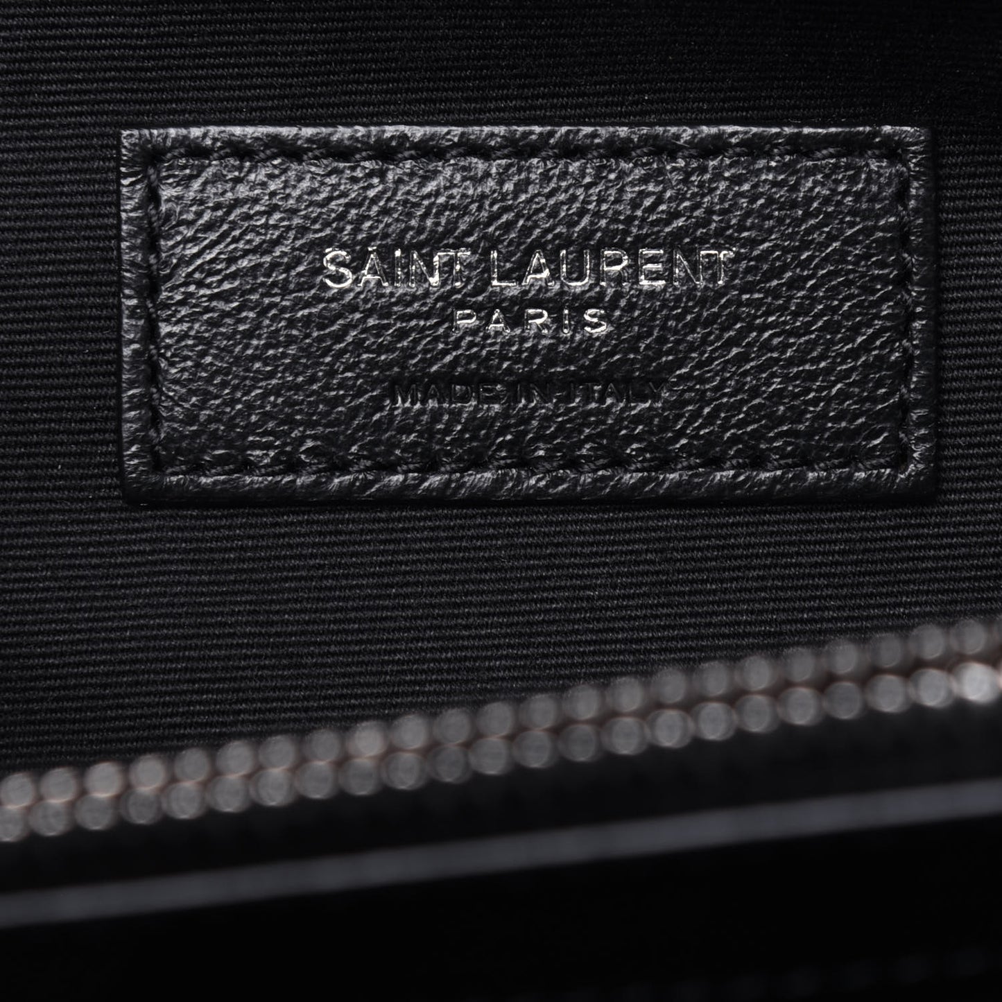 Calfskin Y Quilted Monogram Large Loulou Chain Satchel Black