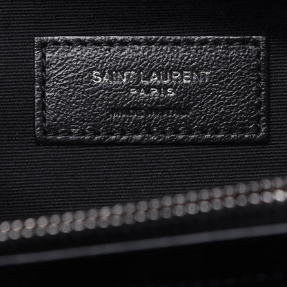 Saint Laurent Calfskin Y Quilted Monogram Large Loulou Chain Satchel Black 7 of 13