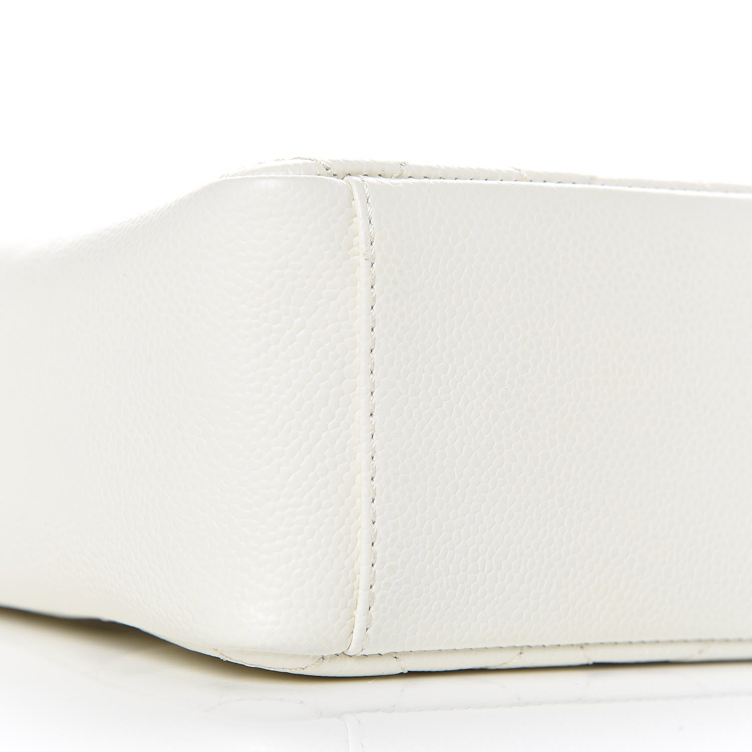 Chanel Caviar Quilted Petit Shopping Tote PST White 12 of 13