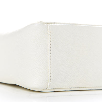 Chanel Caviar Quilted Petit Shopping Tote PST White 12 of 13